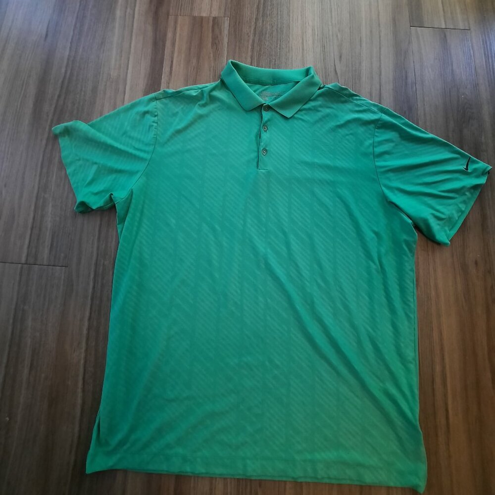 Nike Green on Green Golf Polo; Size XXL; Free Shipping!